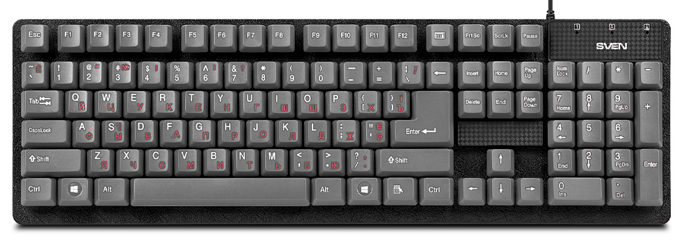 Tastatura cu fir Sven Standard 301 / Membrana photo 1